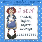 (image for) Annie Mini Sampler 001 January
